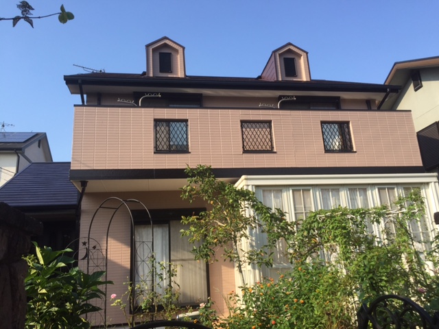      ▽小郡市美鈴が丘　　　　Ｆ様邸　　　〈屋根・外壁塗装工事〉